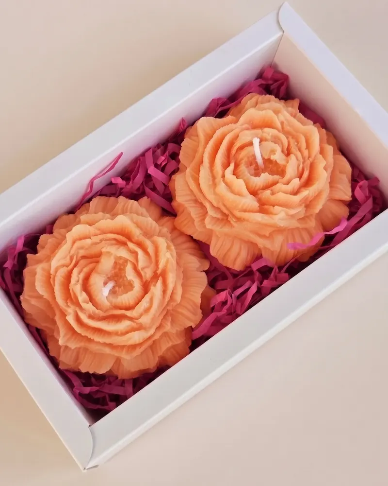 Küünlabukett: Komplekt 2 tk · oranž