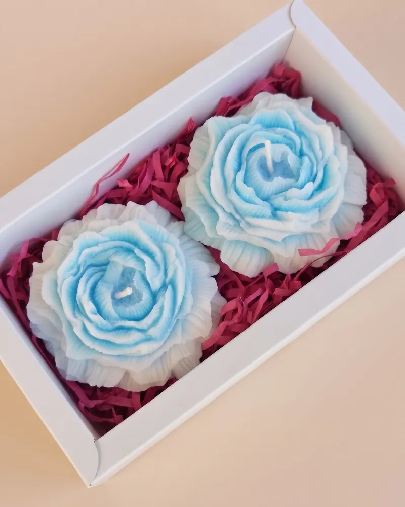 Küünlabukett: Komplekt 2 tk · sinine ombre